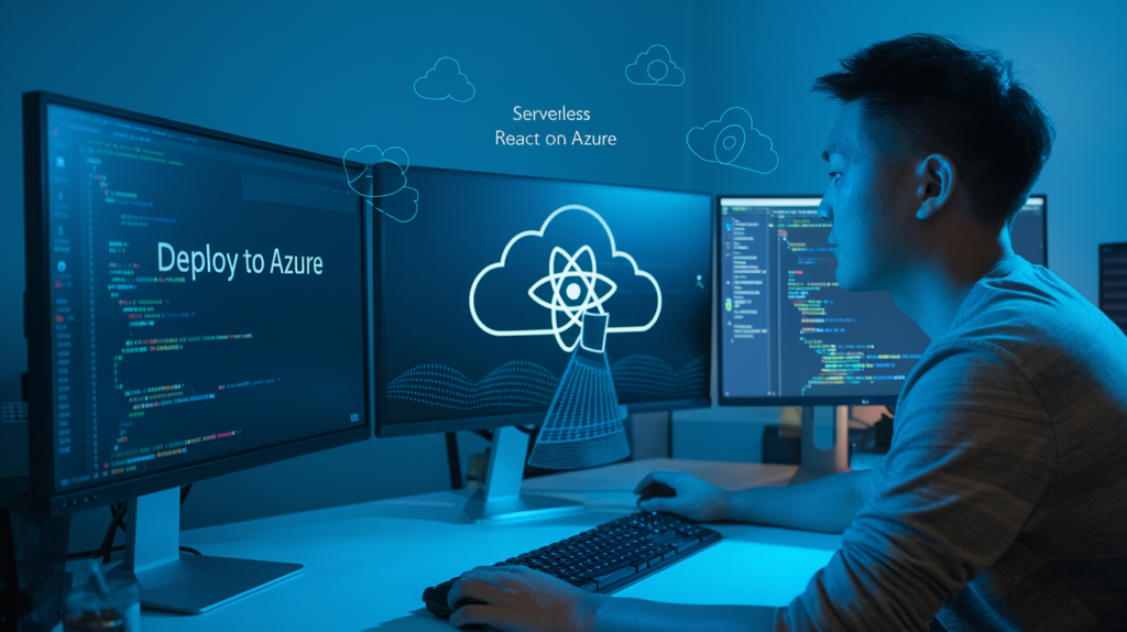 Deploy a React web application on Azure as a serverless application