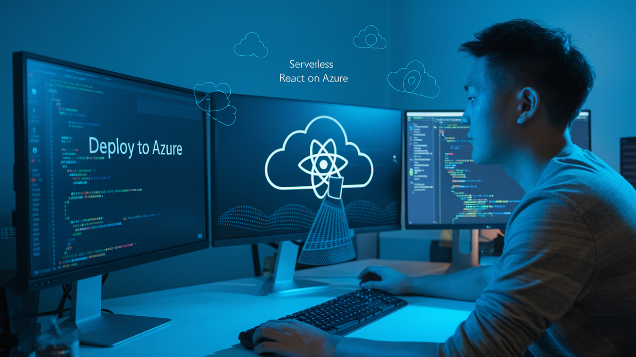 Deploy a React web application on Azure as a serverless application