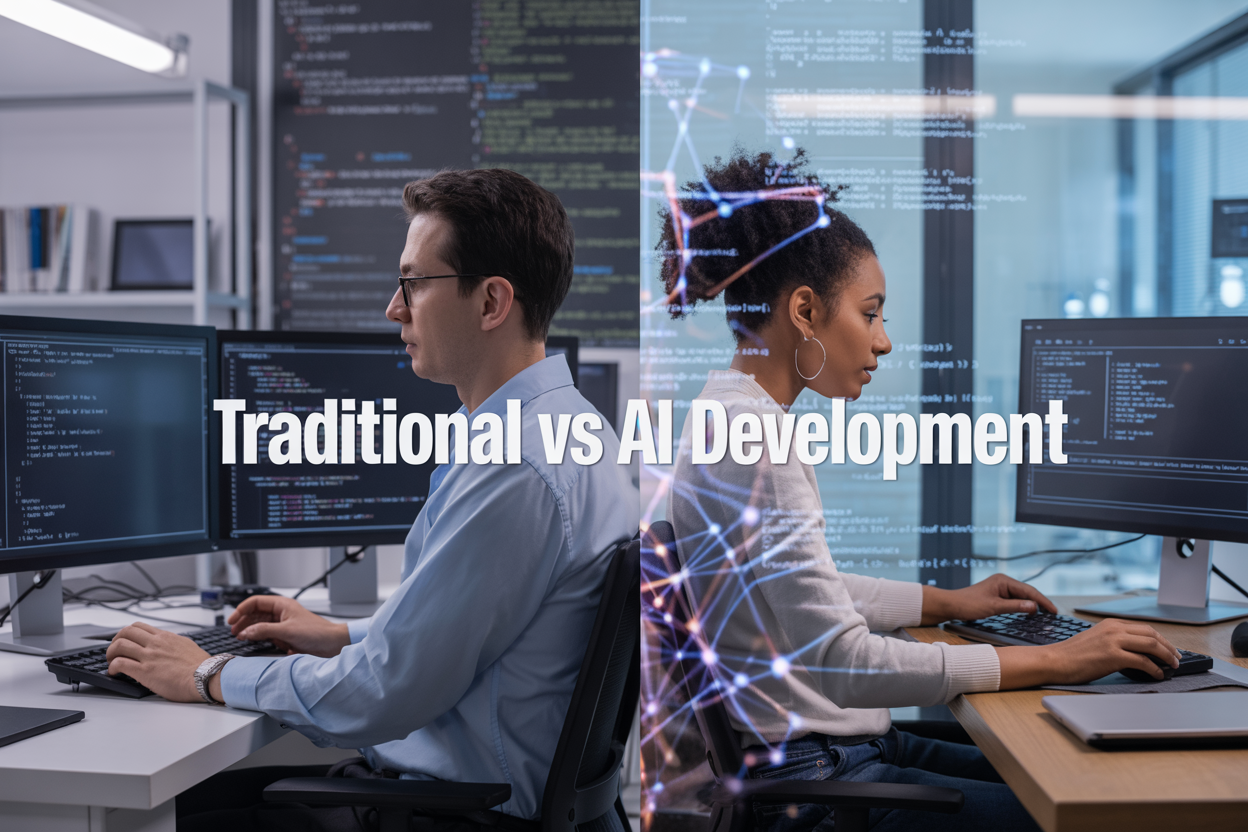 Do We Still Need Traditional Software for Development in the Age of AI?