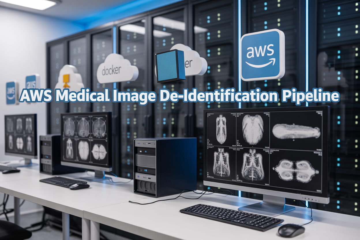 AWS Medical Image De-Identification: Docker-Based Redaction Pipeline for DICOM and Whole-Slide Images