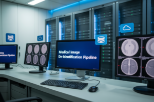 Azure Medical Image De-Identification: Docker-Based Redaction Pipeline for DICOM and Whole-Slide Images