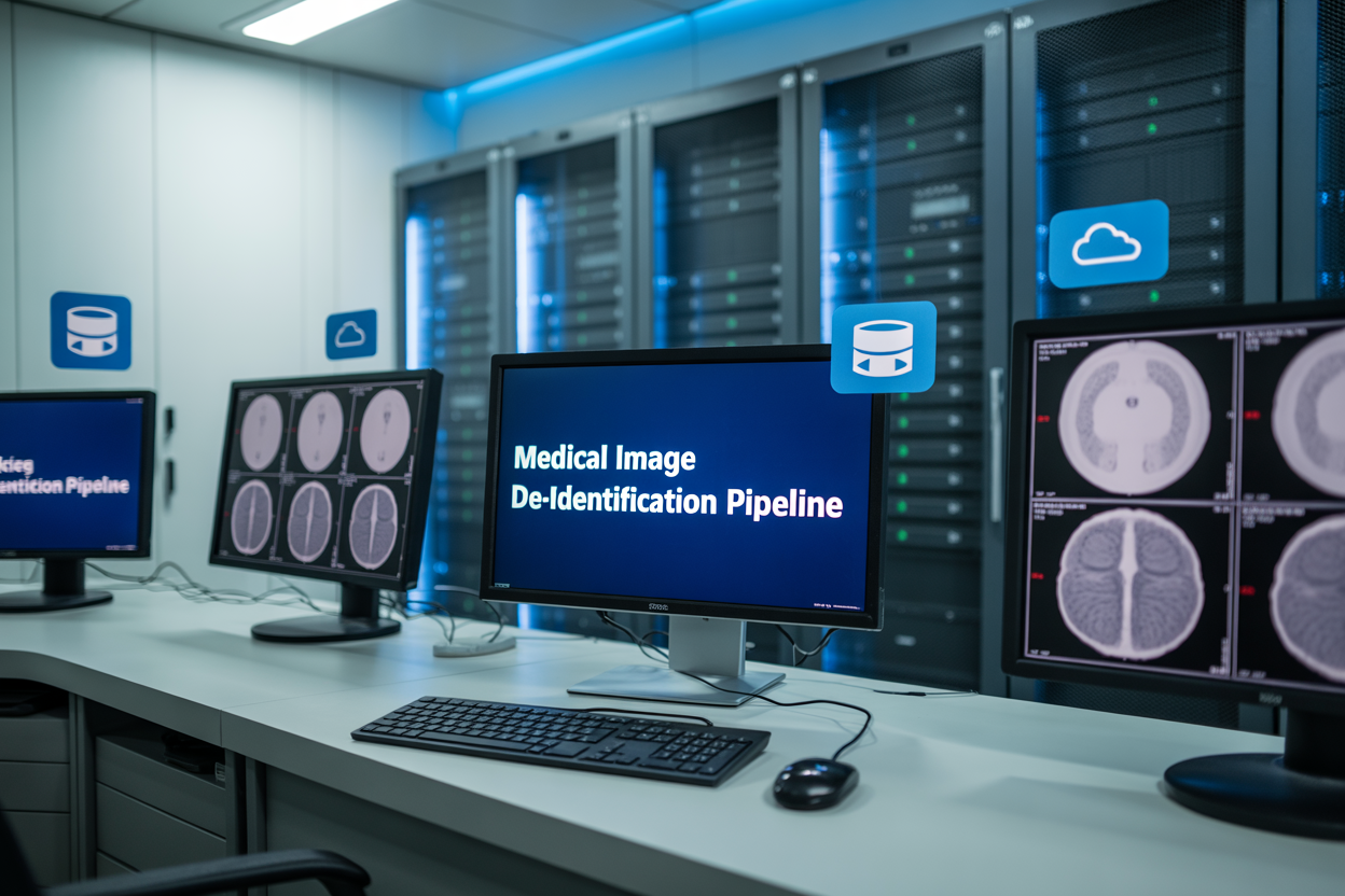 Azure Medical Image De-Identification: Docker-Based Redaction Pipeline for DICOM and Whole-Slide Images