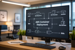 Deploy a Docker Container to AWS ECR + ECS (with ALB), and Connect to RDS, S3, and KMS