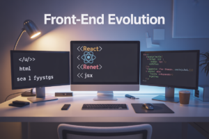 Genesis of Front-End Architecture: Static HTML, Early React Builds, and Angular Templates