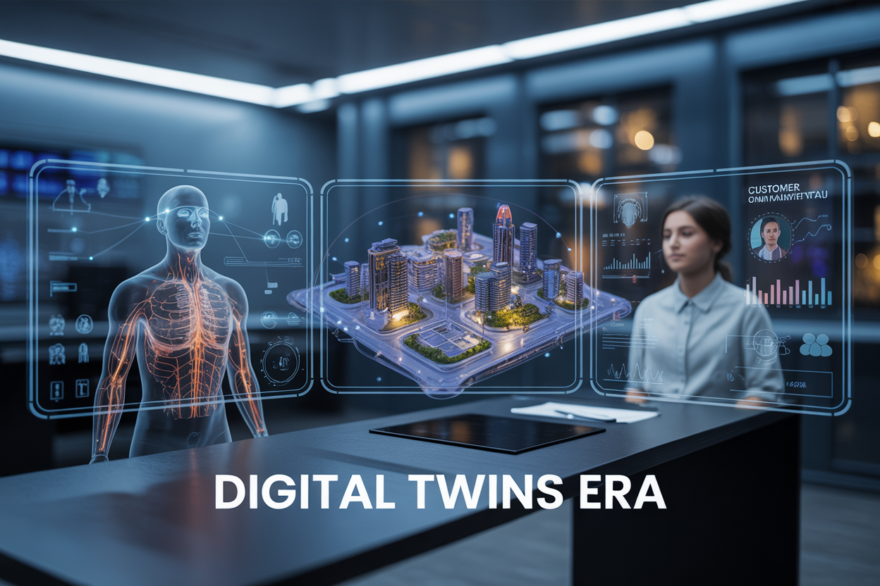 The Era of Digital Twins: Simulating Customers, Cities, and Human Biology